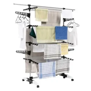 IDOMYA Essentials Wäscheständer in Silber/ Schwarz - (B)178 x (H)165 x (T)67 cm günstig kaufen | limango Abverkauf