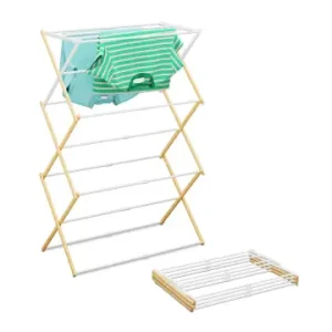 relaxdays Wäscheständer in Natur/ Weiß - (B)74 x (H)107 x (T)37 cm günstig kaufen | limango Meistverkauft