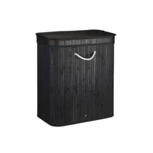 Letzte Chance relaxdays Wäschekorb in Schwarz - (B)55 x (H)63 x (T)35 cm günstig kaufen | limango