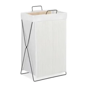 Kostenloser Versand relaxdays Wäschekorb in Weiß - (B)38x (H)61 x (T)22 cm günstig kaufen | limango