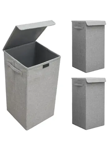 Sale DuneDesign 2er Set Wäschekorb Crisp Clean in Hellgrau günstig kaufen | limango