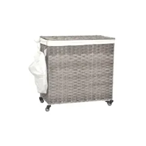 Garantierte Lieferung möbel-direkt Wäschesortierer mit Rollen Toni in grau günstig kaufen | limango