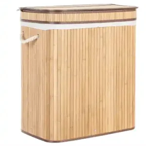 Schneller Versand Beliani Wäschekörbe KALTHOTA in Braun - (W) 52 x (H) 60 x (L) 34 cm günstig kaufen | limango