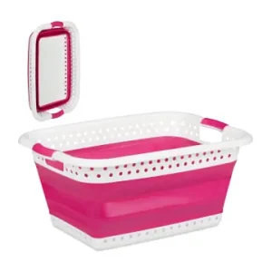 relaxdays Wäschekorb in Pink - (B)61 x (H)27 x (T)45,5 cm günstig kaufen | limango Direktkauf
