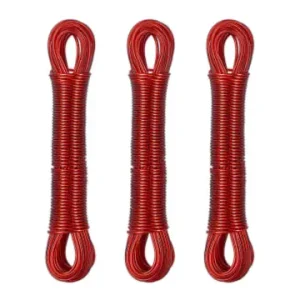 Kostenfreie Lieferung relaxdays 3 x Wäscheleine in Rot- 20 m günstig kaufen | limango