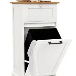 COSTWAY Wäscheschrank mit Wäschekorb 40 x 37 x 82 cm in Weiß günstig kaufen | limango Echt