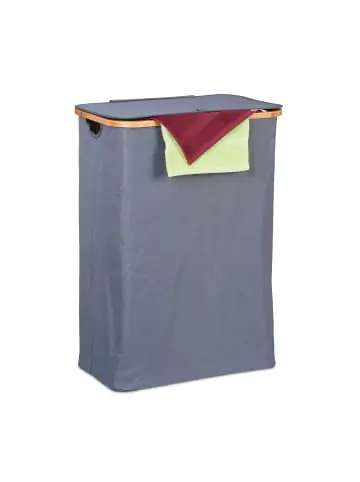 Direktkauf relaxdays Wäschekorb in Grau/ Natur - 105 l günstig kaufen | limango