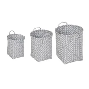 relaxdays 3tlg. Wäschekorb Set in Weiß/ Grau günstig kaufen | limango Direktkauf