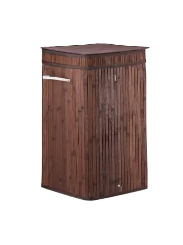 relaxdays Wäschekorb in Braun - (B)36 x (H)63 x (T)36 cm günstig kaufen | limango Preiswert