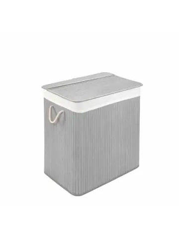 Preisreduziert WohnDirect Wäschekorb mit Deckel BAMBOO in Hellgrau günstig kaufen | limango