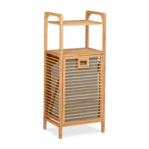 relaxdays Badregal in Natur/Grau - (B)40 x (H)95 x (T)30 cm günstig kaufen | limango Highlight