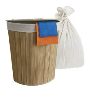 Sichere Zahlung relaxdays Eckwäschekorb in Natur - (B)36 x (H)60 x (T)36 cm günstig kaufen | limango