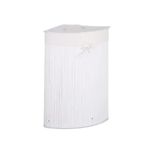 Begrenztes Angebot relaxdays 2x Eckwäschekorb in Natur/ Weiß - Je 64 l günstig kaufen | limango