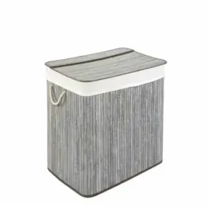 Preis Gesenkt WohnDirect Wäschekorb mit Deckel BAMBOO in Waschgrau günstig kaufen | limango
