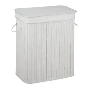 Echt relaxdays Wäschesortierer in Weiß - (B)55 x (H)63 x (T)35 cm günstig kaufen | limango