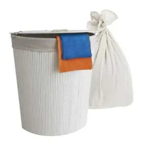 Top-Angebot relaxdays Eckwäschekorb in Weiß - (B)36 x (H)60 x (T)36 cm günstig kaufen | limango