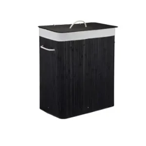 relaxdays Wäschekorb in Schwarz - (B)55 x (H)63 x (T)35 cm günstig kaufen | limango Finale Aktion