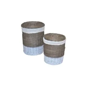 Preisreduziert möbel-direkt Wäschekorb-Set 2tlg. "Axel" in grau günstig kaufen | limango