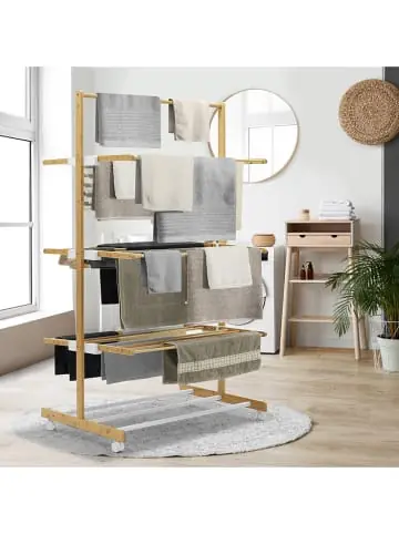 Top-Angebot IDOMYA Essentials Wäscheständer in Hellbraun - (B)85 x (H)150 x (T)65 cm günstig kaufen | limango