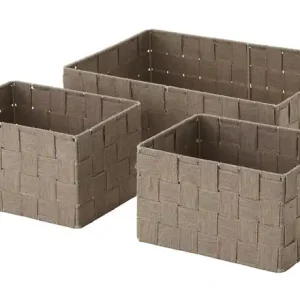Kostenloser Versand HOME STORY Aufbewahrungskorb, 3er Set | Braun | Höffner