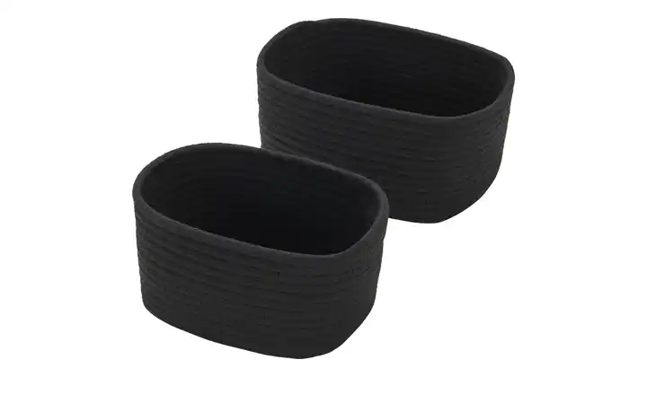 Finale Aktion HOME STORY Aufbewahrungskorb, 2er Set | Schwarz