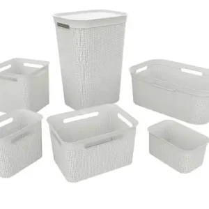 Rotho Aufbewahrungsbox BRISEN | 18 Liter, Weiß Sonderangebot