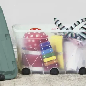 Rotho Rollbox mit Deckel Aufbewahrungsbox | Grün Garantierte Lieferung