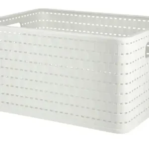 Geprüft Rotho Aufbewahrungsbox COUNTRY | Weiß, A4 / 18 Liter