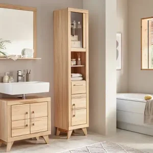 smart Hochschrank Oslo | Kernbuche, Kernbuche (Nachbildung) Finale Aktion