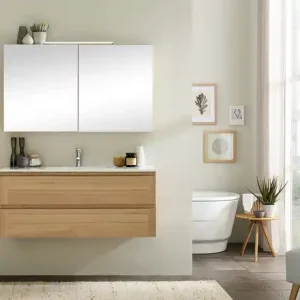 Wohnwert Spiegelschrank Capri | Eiche, Weiß | Höffner Letzte Chance