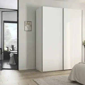 Finale Aktion meinSchrank Schwebetürenschrank inklusive Zubehör Regina | ohne Spiegel, 161 cm