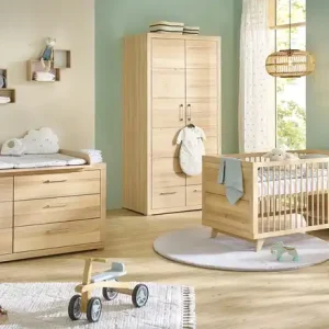 smart Kleiderschrank Oslo | silberfarben, Kernbuche, Kernbuche (Nachbildung) Letzte Chance