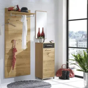 Woodford Mehrzweckschrank Vista | rechts, Anthrazit, Eiche Preis Gesenkt