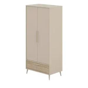 Preisknaller PAIDI Kleiderschrank Eefje | kaschmirfarben, Eiche (Nachbildung), 2 Stück