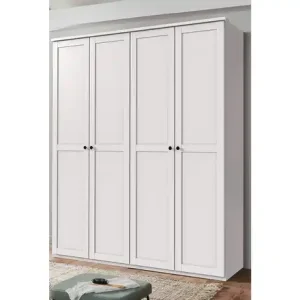 Zertifiziert Drehtürenschrank Chalet | Weiß, 4-türig | Möbel Höffner