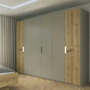 Geprüft Wohnwert Drehtürenschrank teilmassiv Mercura | Basis