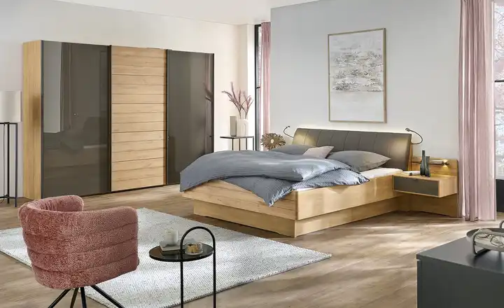 Wohnwert Schwebetürenschrank teilmassiv Alessandria | 250 cm, Basic Online Kaufen