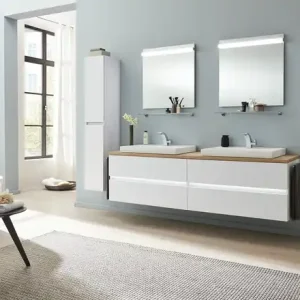 Bestpreis Wohnwert Hochschrank Alea | matt, Weiß, Weiß | Höffner