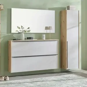 Wohnwert Hängeschuhschrank Arca | Eiche (Nachbildung), Sand Expressversand