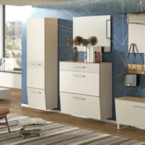 Günstig Wohnwert Hängeschuhschrank Helen | Sand, matt, Eiche (Nachbildung)