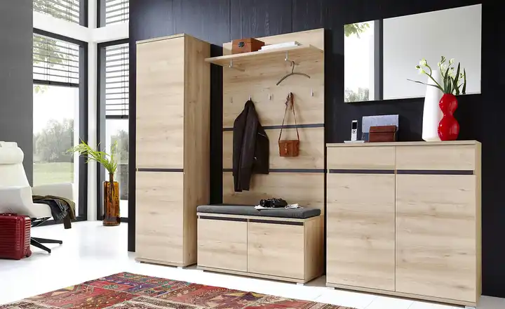 uno Garderobenschrank Lennox | Buche (Nachbildung), Anthrazit Solange Der Vorrat Reicht