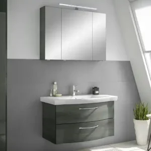 calmo Badezimmerkombination Rovana | Graphit | Höffner Ausverkauf