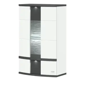 Sonderaktion uno Hängevitrine Gabbro | links, ohne Rückwandbeleuchtung