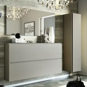 Wohnwert Hängeschuhschrank Nicolo | 160 cm, Taupe, matt Letzte Chance