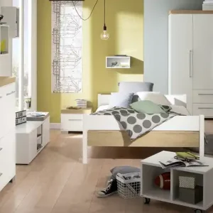 PAIDI Kleiderschrank Kira | 4 Stück, Eiche-Nebraska (Nachbildung) Gratis Versand