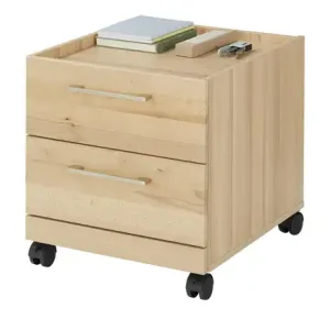 smart Rollcontainer Oslo | silberfarben, Kernbuche (Nachbildung) Preiswert