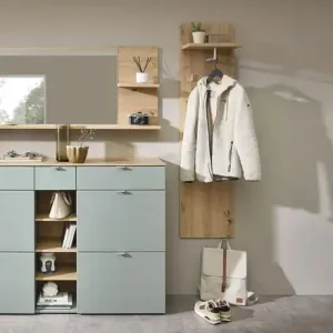 Markenprodukt uno Schuhkommode Turin | Grün, Eiche Artisan (Nachbildung)