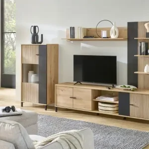 Wohnwand Dekorfolie in Riffeloptik Calvas | Höffner Expressversand