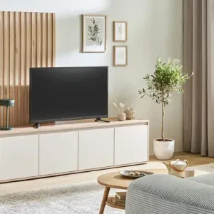 Wohnwand Arena | Asteiche (Nachbildung), kaschmirfarben Preisknaller