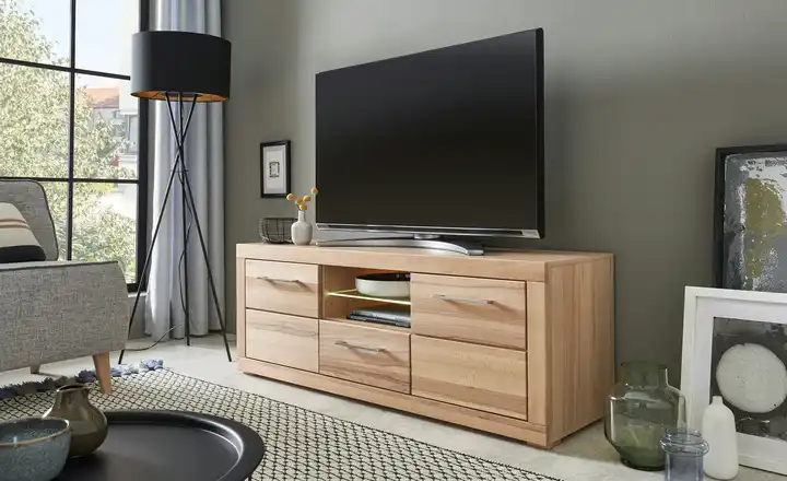 Abverkauf smart Lowboard Oslo | Kernbuche (Nachbildung), Kernbuche